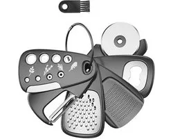 Gadgets de cuisine portables 6-en-1 - Accessoires de cuisine peu encombrants pour la maison et le camping