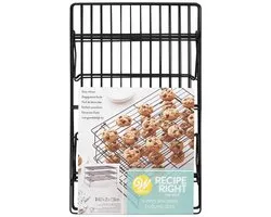 Wilton Recipe Right® Afkoelrooster Stapelbaar - Koelrooster - 3 Stuks - 40 x 25 cm
