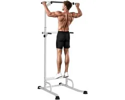 Power Tower Fitness Station – Pull Up & Dip Station – Verstelbare Trekstang Thuis – Multifunctionele Krachttrainer – Tot 120 kg