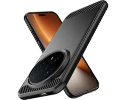 Coque Téléphone Honor Magic8 Pro - Étui de Protection - Protéger Téléphone - Texture Fibre de Carbone - Écran 6.71 Pouces - Noir