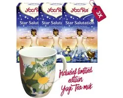 Yogi Tea Star Salutation Bio - 3 paquets - incluant une tasse Yogi Tea édition limitée