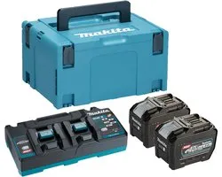 Makita Accu Starterset XGT DC40RB 2xBL4080F in Mbox - 191Y97-1