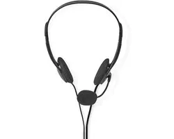 Nedis CHST100BK Pc-headset On-ear 2x 3,5 Mm Connectoren 2,0 M Zwart