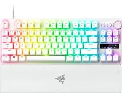 Clavier sans touches Razer Huntsman V3 Pro - Interrupteurs optiques - RVB - White Ed. - Disposition américaine