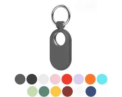 Porte-clés JUALL SmartTag2 - Support SmartTag 2 - Pendentif SmartTag 2 - Compatible avec Samsung Galaxy SmartTag2 - Siliconen Grijs