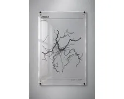 Stadskaart Adwa - Plexiglas 30x45 cm - Studio Marks