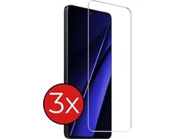 Screenprotector - 3 Stuks - Geschikt voor Xiaomi Poco X6 Pro - Extra Sterk - Beschermglas - Gehard Glas - Tempered Glass - Screen Protector