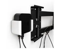 Muurbeugel Geschikt voor Apple TV 4K (1e & 2e generatie) en Apple TV HD – Onzichtbare Wall Mount – Kabelmanagement – Wit