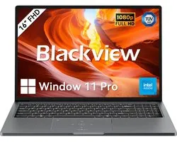 Ordinateur portable Blackview Acebook 12, Intel Core i5-12450H, écran 16 pouces Full HD, 16 Go DDR4, SSD 512 Go / 2 To, Windows 11 Pro , batterie 57 Mega / charge rapide 65 W, HDMI 2.0, clavier QWERTY, USB 3.0 × 3, Wi-Fi 6 Dual bande - Grijs