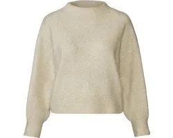 Esmara Dames Gebreide pullover - Trui - Sweater - Aangenaam zacht - Beige - Maat M 40/42