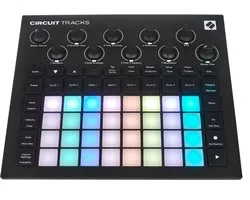 Novation Circuit Tracks - Standalone Groovebox - 2 Synthesizertracks - 4 Drumsampletracks - 2 MIDI-Tracks - 32-Staps Sequencer - MicroSD - Ingebouwde Batterij - USB-C