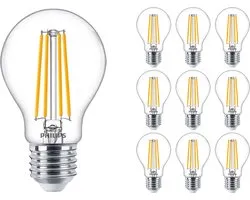 Pack discount 10x Ampoule LED Philips MASTER Value E27 Poire Claire 5.9W 806lm - 927 Wit Très Chaud | Meilleur rendu des couleurs - Dimmable - Remplace 60W