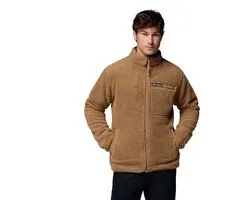 Polaire à poils longs Columbia Rugged Ridge™ avec fermeture éclair intégrale, marron, taille M, pour homme