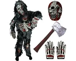 JOYIN Kinder Zombie Kostuum - maat L