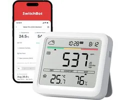SwitchBot - Meter Pro - Slimme omgevingsmeter - Inclusief CO2
