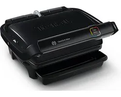 Tefal OptiGrill Elite GC7508 - Intelligente Contactgrill - 12 Automatische Programma's voor vlees, vis, groenten etc. - Digitale grillassistent - Gaarheidsindicator - Boostfunctie voor grillstrepen - 2000W - Zwart