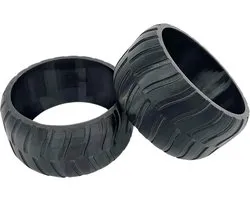 2 Piece Wheel Protector Compatible with Worx Landroid L1500, L2000, WR155E, WR153E... Front Wheel Profile Increase - ShopVlot