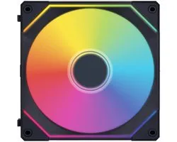 Lian Li Uni Fan SL-INF 120 Reverse RGB Triple Pack Black - Ventilatorhuis - 3-pack - 120mm - 37.43 cfm - 200 - 2100 rpm - 32 dBA - Daisy-chain - 40 digital Adresseerbare RGB-LEDs - 4-pins - zwart