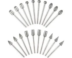 Diamond Cutter Set, 20 Pieces Diamond Milling Pens, Grinding Pins for Dremel Rotation Tool Accessories with 1/8 Inch - ShopVlot