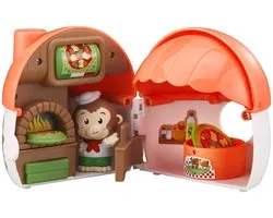 Klorofil De Paddenstoelen Pizzeria – Pocket Editie – Compacte Speelset met 1 poppetje uit de Apen familie