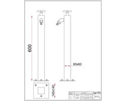 RVS Zuil Saturnia Cube