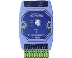 TRU COMPONENTS TC-12626056 TC-E810-U15 Serial converter USB, RS-422, RS-485, D-SUB9 3.3 V, 5 V 1 stuk(s)