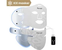 Parvale® Led Masker met ICE Koeling - Led Masker - Red Light Therapy - Red Light Mask - Led Masker Lichttherapie - Led Gezichtsmasker - Collageen Masker - Rood Licht Masker