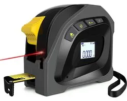 YONO Laser 40 Mètre - Ruban à Mesurer 5 Mètres - 2in1 Numérique - Zwart