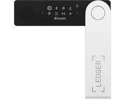 Ledger Nano X - Hardware Wallet - beveilig en beheer je crypto wallet (Bitcoin), en NFT's onderweg met onze hardwarewallet met Bluetooth® - 1 MB - Zwart