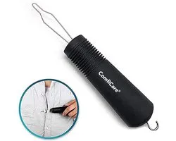 ComfiCare® Knopenhaak en rits opener-sluiter PREMIUM - knoophaak - knopenhaak hulpmiddel - knopenhaak goodgrips - ritstrekker - Zwart