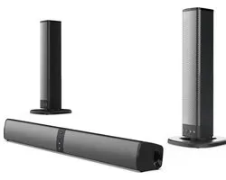 Soundbar Luidspreker - Audio Systeem - Thuisbioscoop Ervaring - 2-in-1 Afneembaar Design - 2.0 Kanaal - Zwart