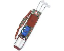 Waterdichte Canvas Golftas met Leren Details - Compacte Reis- en Trainingsbag voor Dames