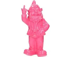 Tuinkabouter middelvinger tuin kabouter 30cm Fuchsia| GerichteKeuze