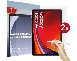 Rosso Screen Protector Geschikt voor Samsung Galaxy Tab S10 Plus / S9 Plus / S9 FE Plus | Paper Feel | Papier Gevoel Folie | Ultra Clear Beschermfolie | Case Friendly | Duo Pack