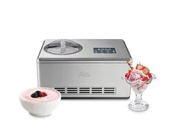 Solis Gelateria Pro Touch 8502 IJsmachine Zelf Vriezend - Ice Cream Machine en Yoghurtmaker - 2 Liter - RVS - Zilver