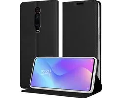Étui Cadorabo compatible avec Xiaomi Mi 9T / Mi 9T PRO / RedMi K20 / RedMi K20 PRO en CLASSY BLACK - Étui de protection avec fermeture magnétique, fonction support et poche pour cartes