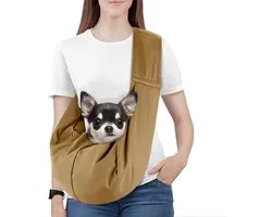 Pawaboo Small Dog Sling Carrier, Khaki