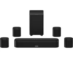 ULTIMEA - Barre de son surround virtuelle 7.1 - Barre de son pour TV - avec 4 haut-parleurs surround - Contrôle par application - Barre de son avec caisson de basses - Aura A40