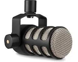 Rode PODMIC Sur pied Micro Type de transmission (détails):filaire avec bonnette anti-vent XLR filaire noir