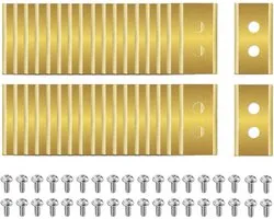 36 pièces or Lames de rechange - Lame de rechange en titane - Convient à toutes les tondeuses robots des séries Mammotion Luba et YUKA, y compris les vis, accessoires pour tondeuses de jardin