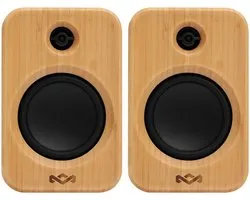 House of Marley Get Together Duo 2 Bluetooth Boekenplank Speakers - Draadloze Speaker - Hifi speakers - Stereo Set - Home Audio - FSC Bamboo Hout - Versie 2