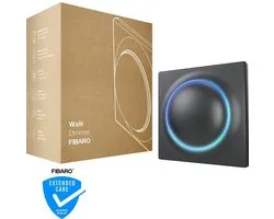 FIBARO Walli Dimmer - Slimme inbouw dimmer - geschikt voor LED - Antraciet - Z-Wave Plus