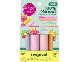 Eos 100% Natural Lip Balm Set- Tropical Variety Pack