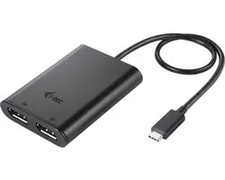Adapter wideo i-tec USB-C Dual 4K/60Hz (pojedynczy 8K/30Hz) DP