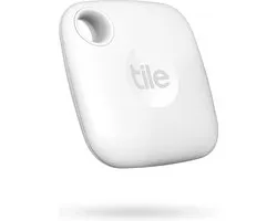 Tile Mate (2022) - Bluetooth Tracker - Keyfinder Sleutelvinder - 1-Pack - Wit