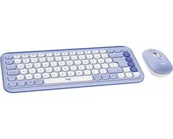 Logitech POP Icon Combo - Toetsenbord en Muis - Bluetooth - Qwerty US - Lila