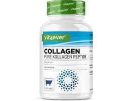 Vit4ever - Hallal Runder Collageen 300 Capsules - 4500mg Bioactief Collageen Hydrolisaat Peptiden per Dagelijkse Dosis - Collageen Type 1, 2 & 3 - Alternatief voor Poeder - Hoge Dosis
