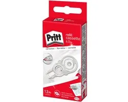 Pritt Refill Cassette Flex 6 mm | Recharge pour Roller de Colle Repositionnable | Pour Papier, Carton et Loisirs Créatifs | Collage Précis et Sans Bavures