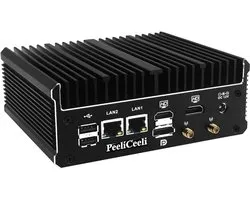 Mini PC Industriel sans ventilateur avec Intel N100, LAN 2.5GbE et support d'affichage multiple