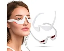 Oogmassageapparaat - Verminderd wallen - Oogverzorging - Lifting masker - EMS - Rood licht - Donkere kringen - Huidverbetering - Bril - Oogzak verwijderen - Licht therapie - Oogspa - Ontspannen